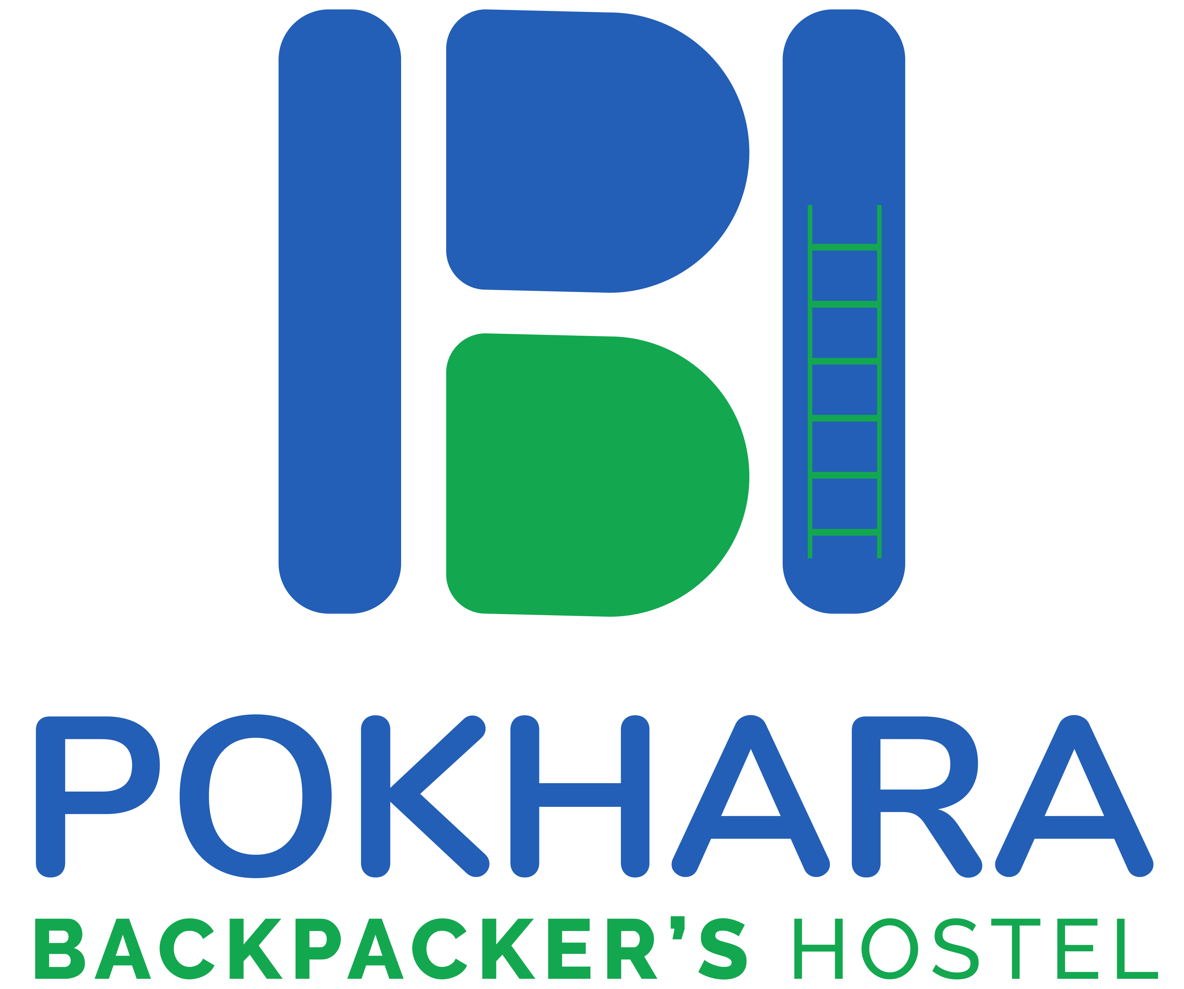 logo of pokhara backpackers hostel